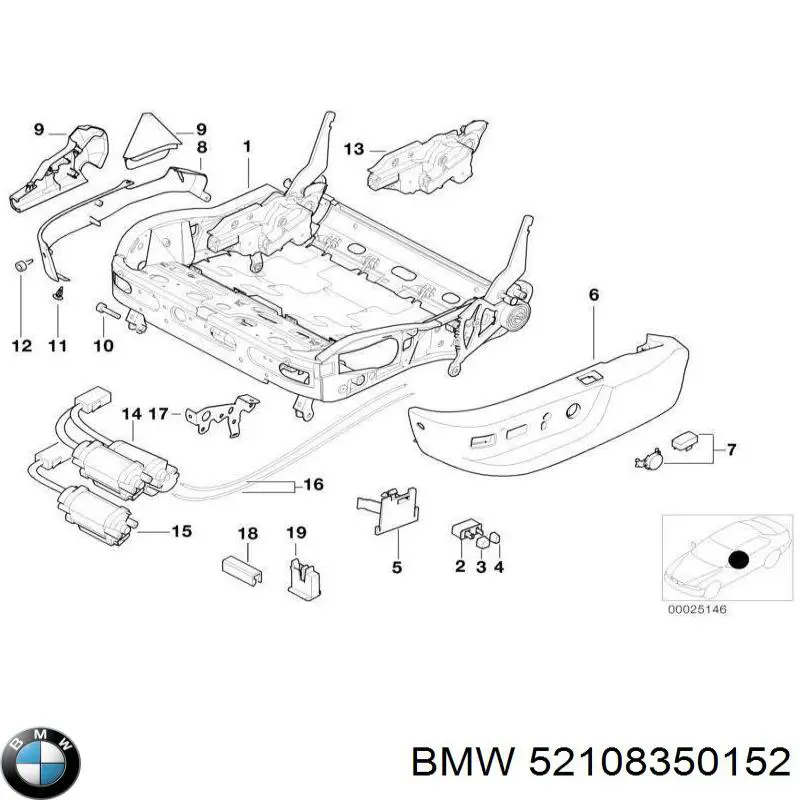  BMW 52108350152 ціна, від 1079.29 USD