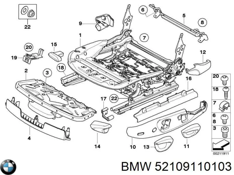  BMW 52109110103 ціна, від 19.69 USD