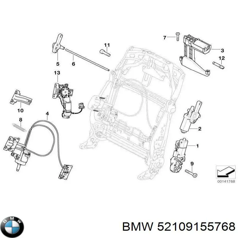  BMW 52109155768 ціна, від 50.66 USD