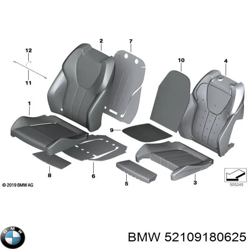  BMW 52109180625 ціна, від 15.19 USD