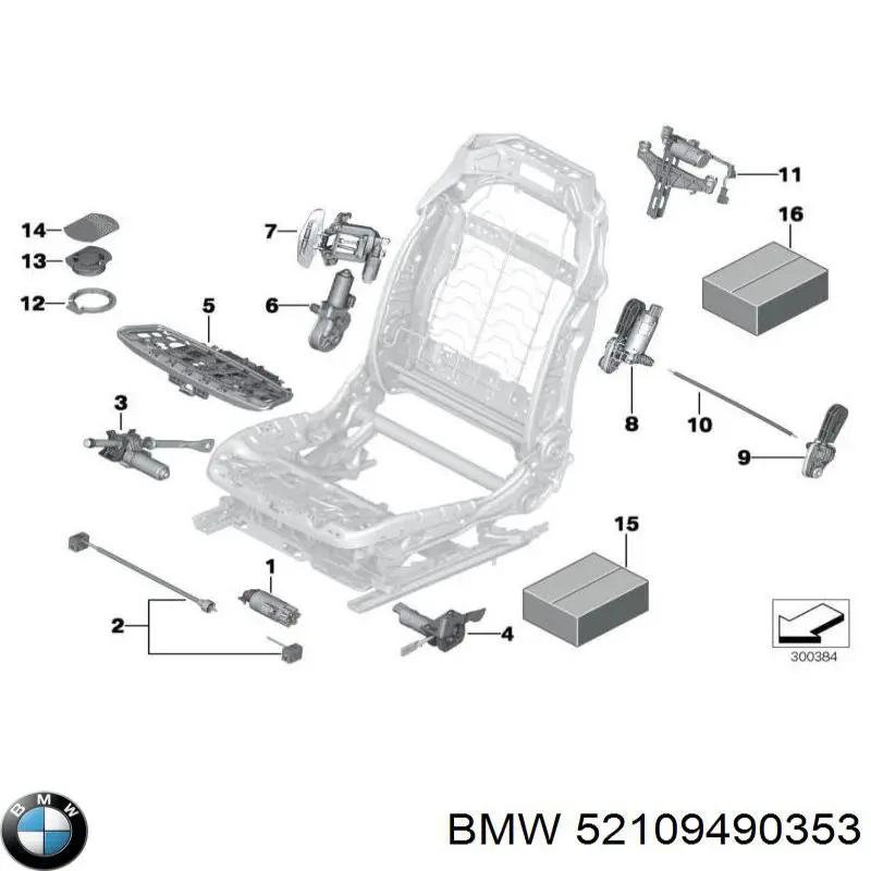 52109490353 BMW Електромотор пічки