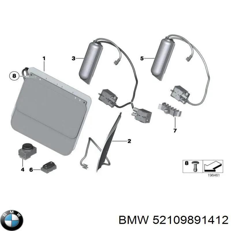  BMW 52109891412 ціна, від 50.68 USD