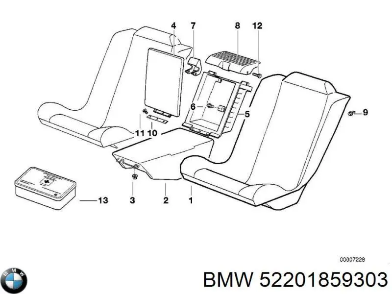 Аптечка автомобільна 7261178 BMW