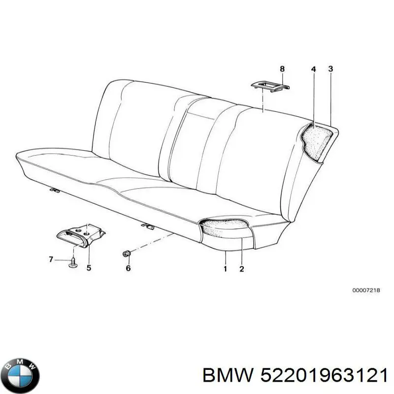 52201963121 BMW Решітка радіатора