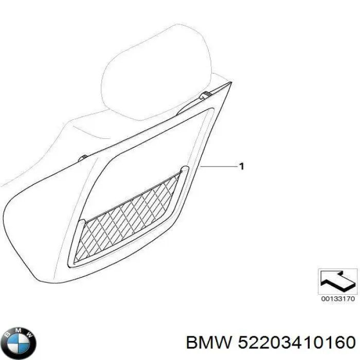  BMW 52203410160 ціна, від 267.46 USD