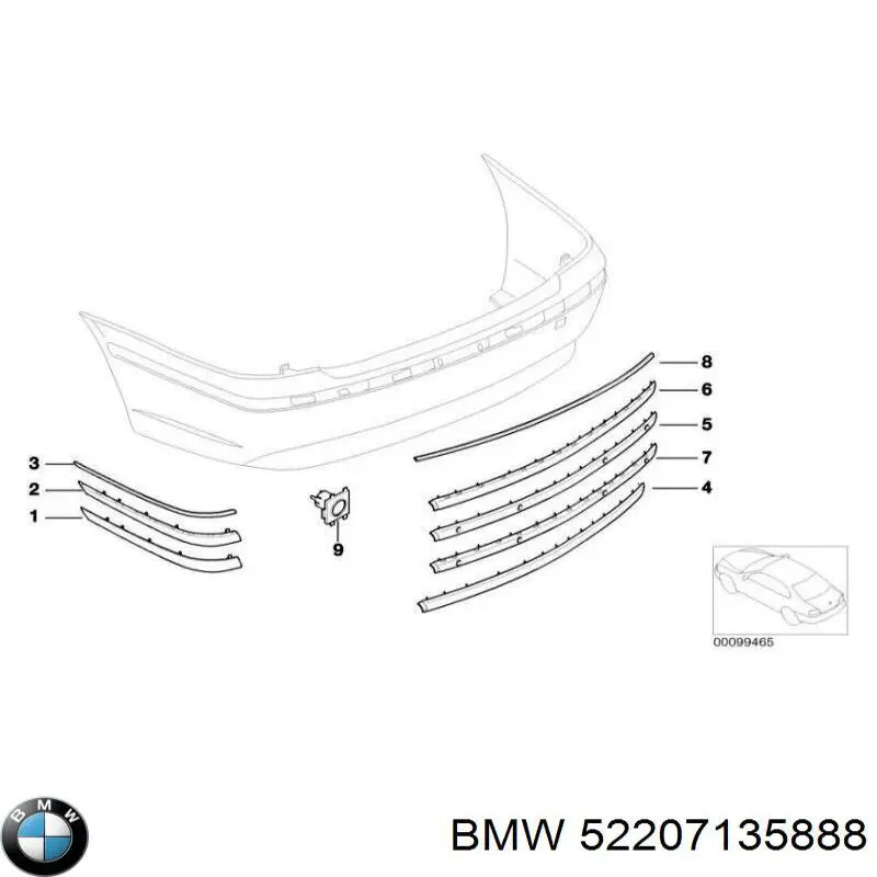  BMW 52207135888 ціна, від 115.02 USD