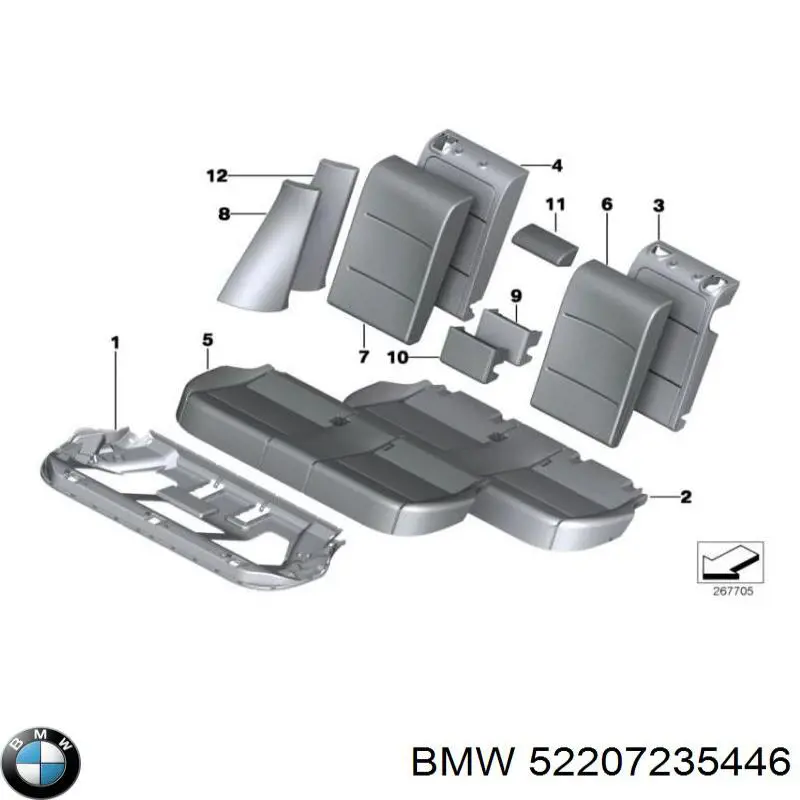 BMW 52207235446 ціна, від 19.00 USD