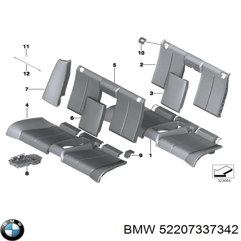  BMW 52207337342 ціна, від 61.30 USD