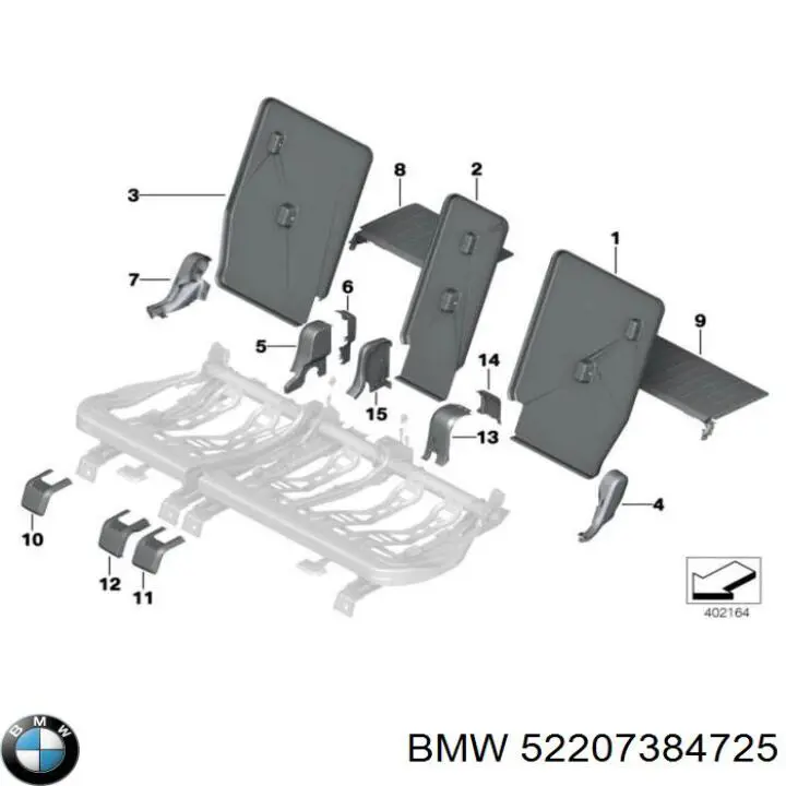  BMW 52207384725 ціна, від 203.38 USD