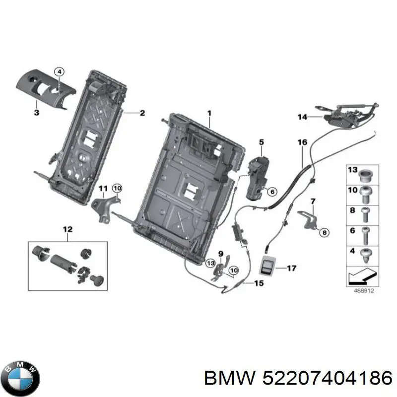  BMW 52207404186 ціна, від 7.60 USD