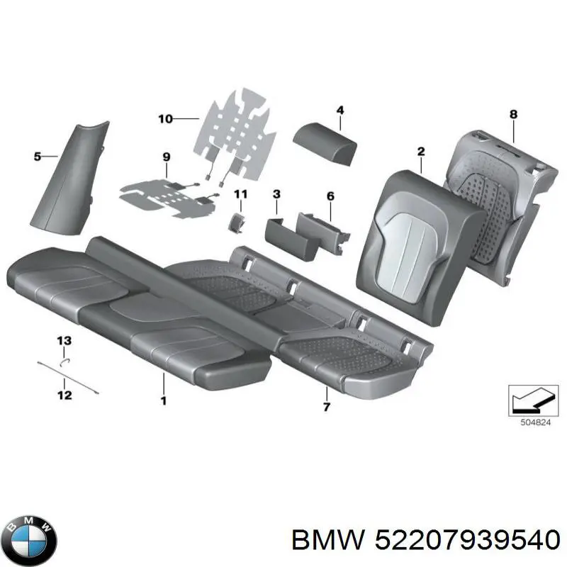  BMW 52207939540 ціна, від 57.80 USD