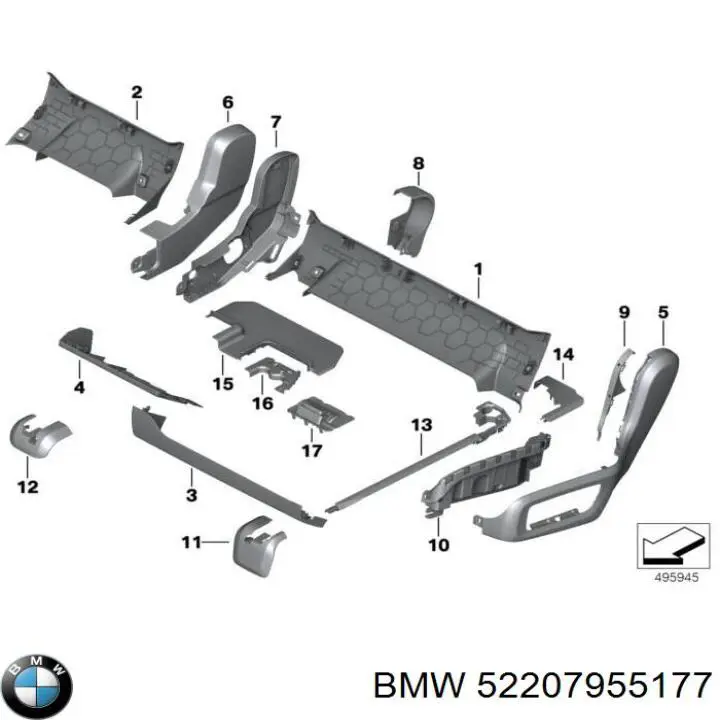 Купити 52207955177 BMW 