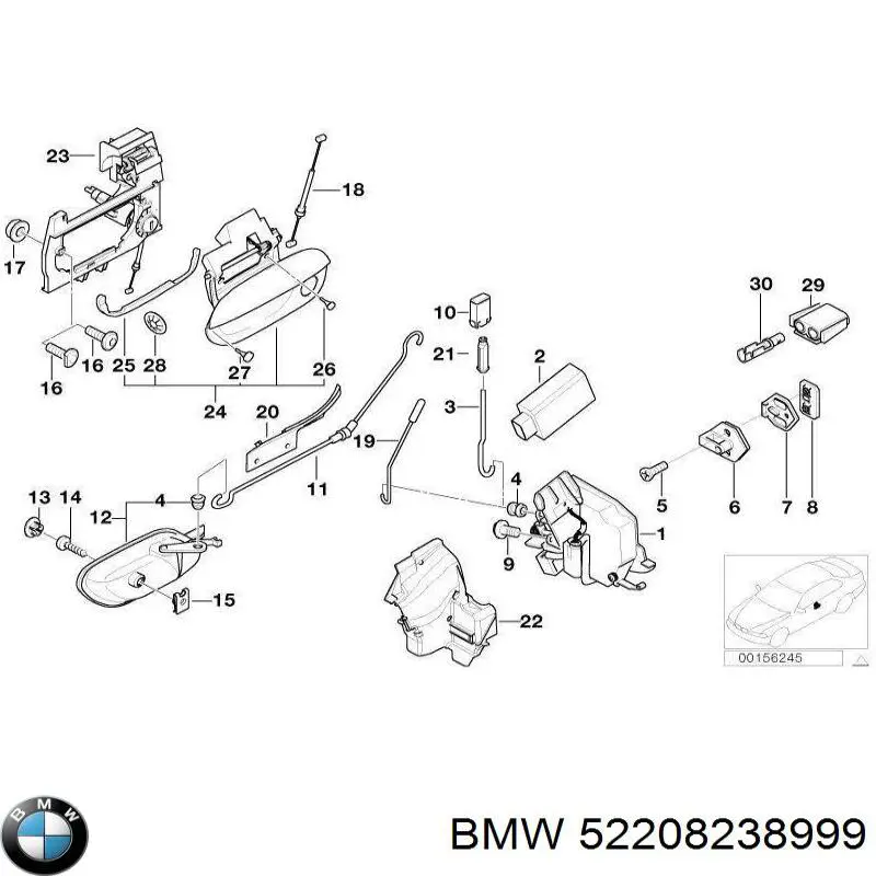 Купити 52208238999 BMW 