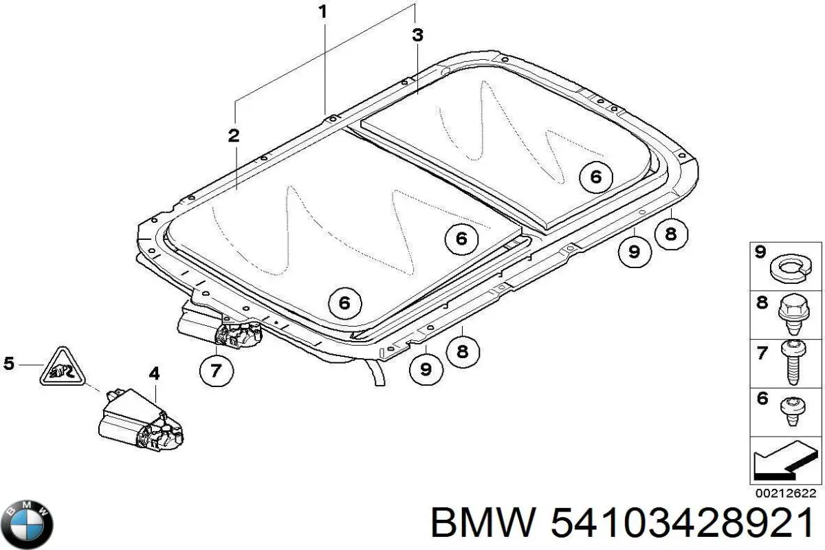 Купити 54103448675 BMW Двигун приводу люка