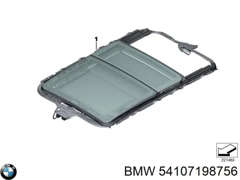 Люк в зборі BMW 54107198756 ціна, від 440.89 USD