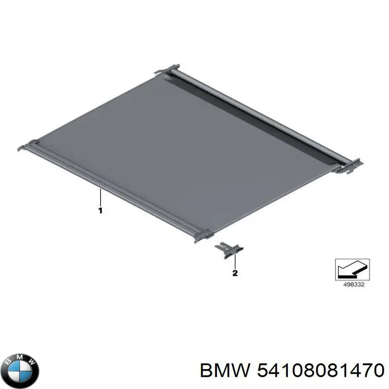 54108081470 BMW Штора люка сонцезахисна