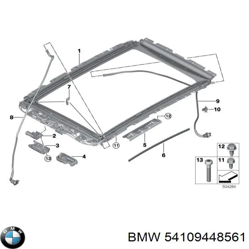 54109448561 BMW Панель люка