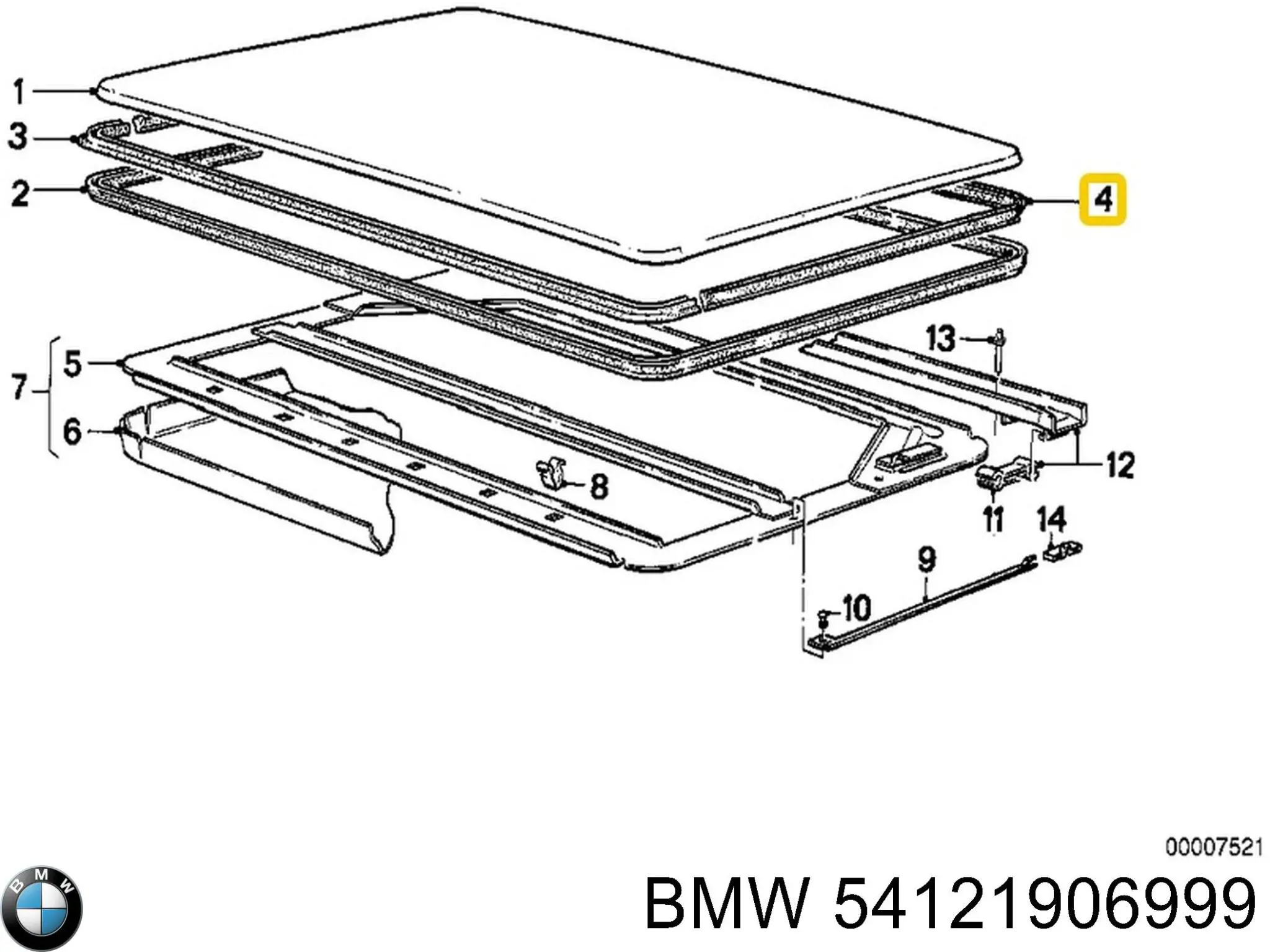 Купити 54121906999 BMW 