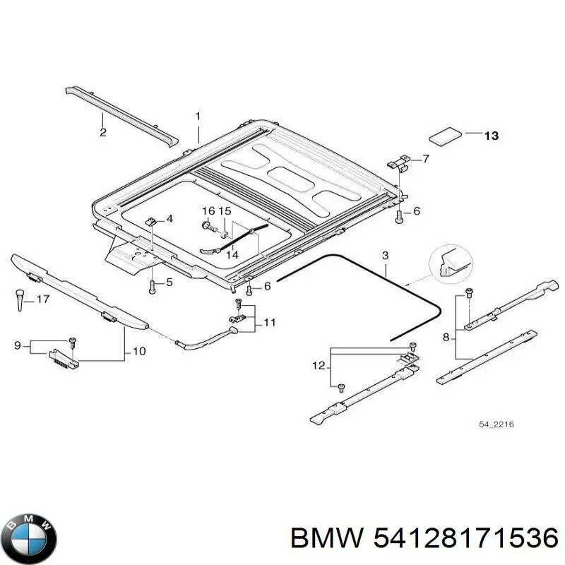 Купити 54128171536 BMW 