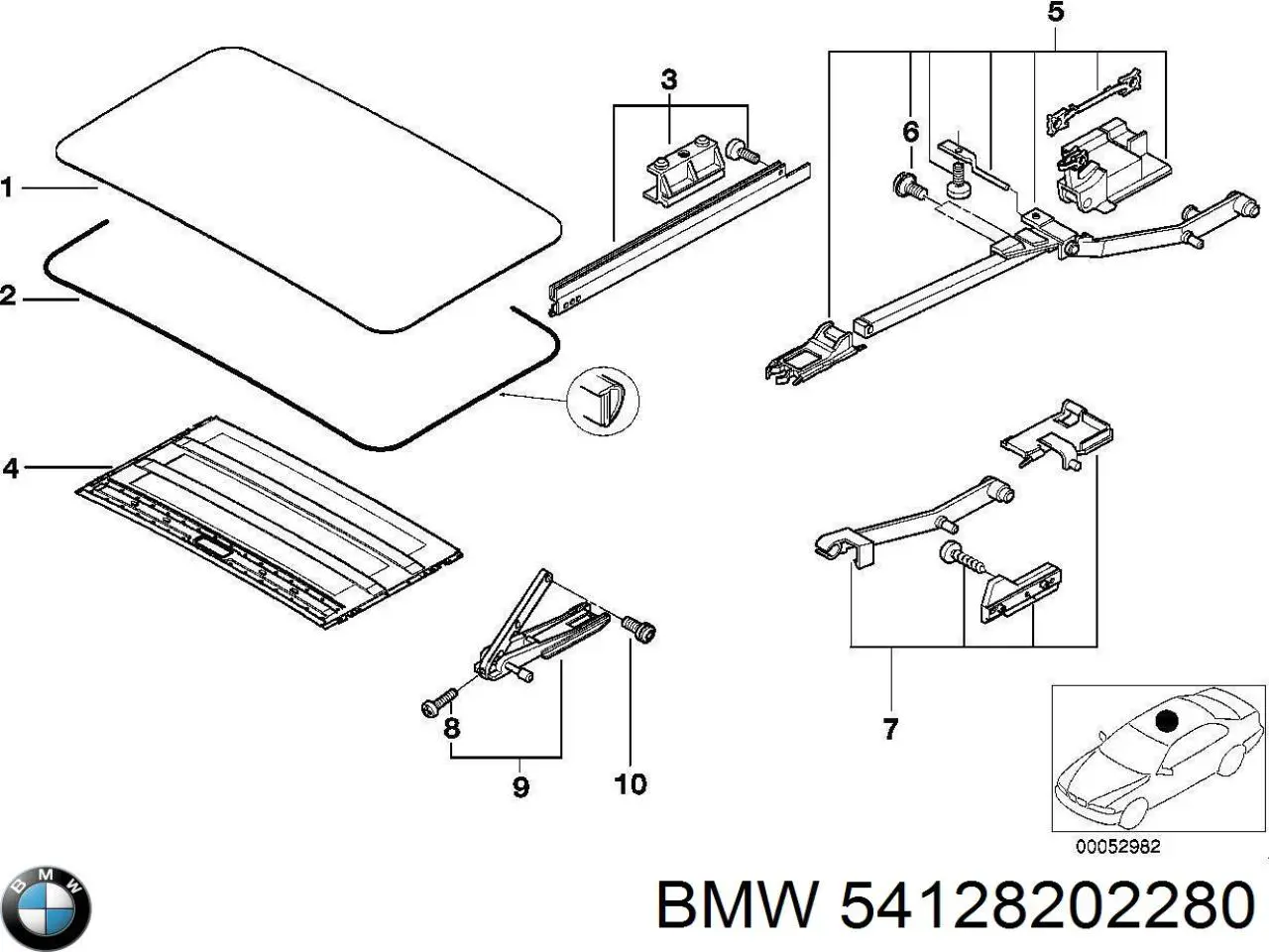 Купити 54128202280 BMW 