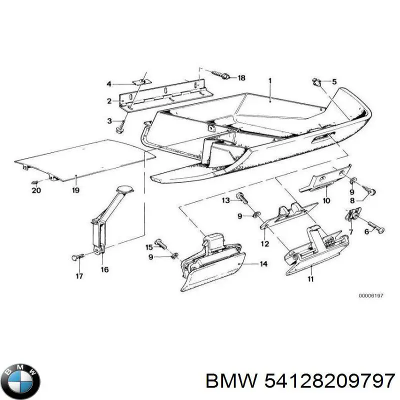 Купити 54128209797 BMW 