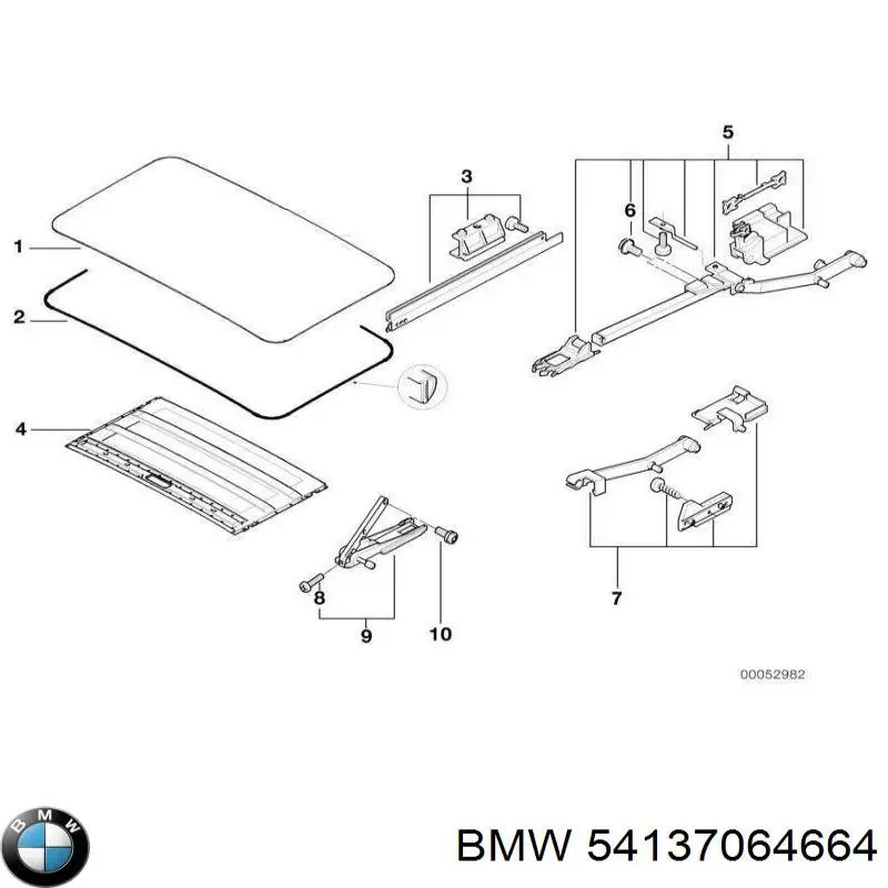  BMW 54137064664 ціна, від 110.45 USD