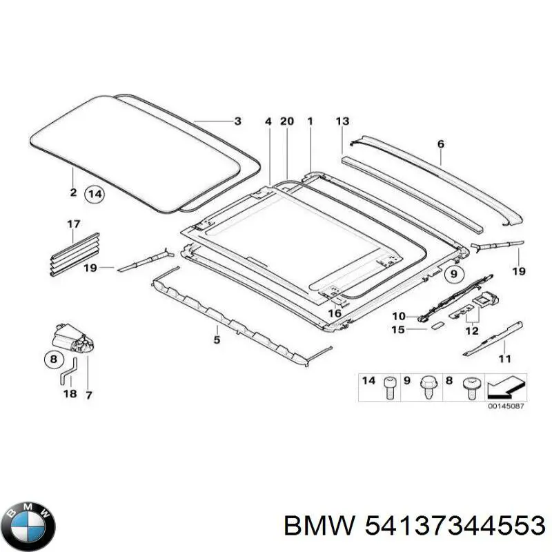  BMW 54137344553 ціна, від 63.49 USD