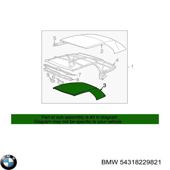 Купити 54318229821 BMW 
