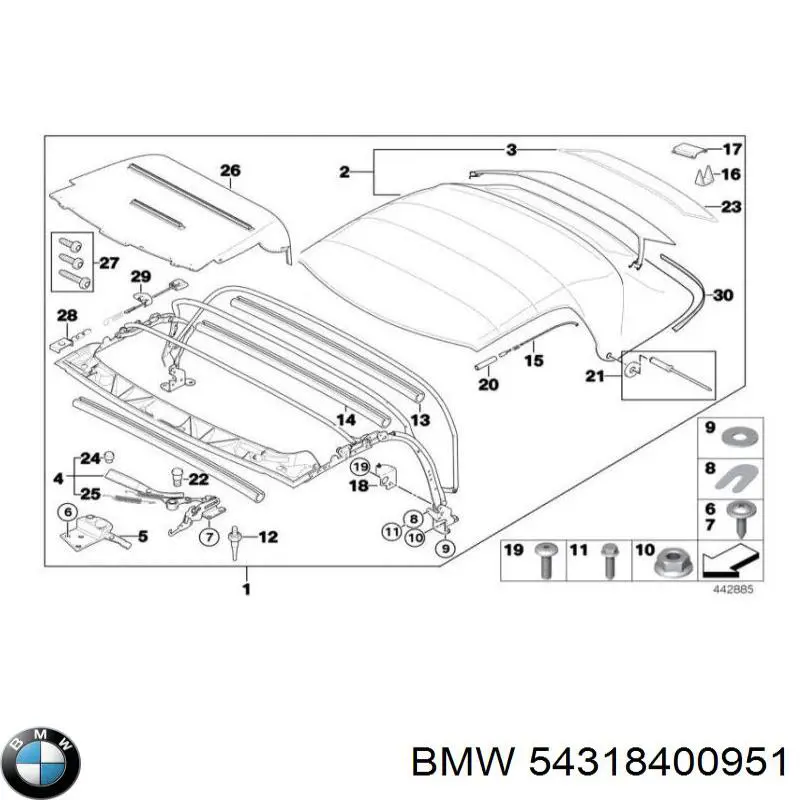  BMW 54318400951 ціна, від 179.56 USD