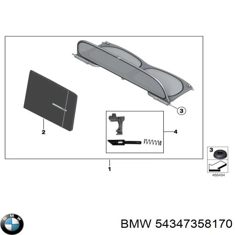  BMW 54347358170 ціна, від 49.94 USD