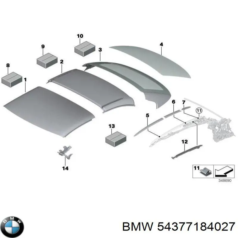  BMW 54377184027 ціна, від 63.35 USD
