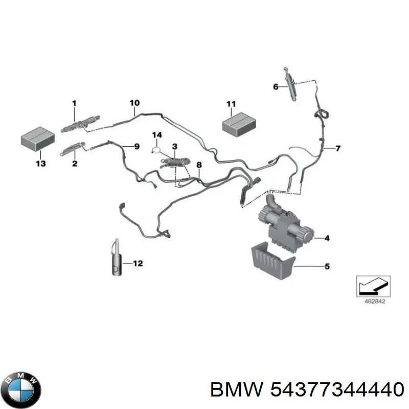 Блок керування АБС (ABS) 54377344440 BMW