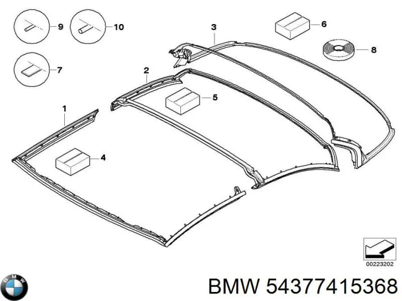  BMW 54377415368 ціна, від 253.33 USD