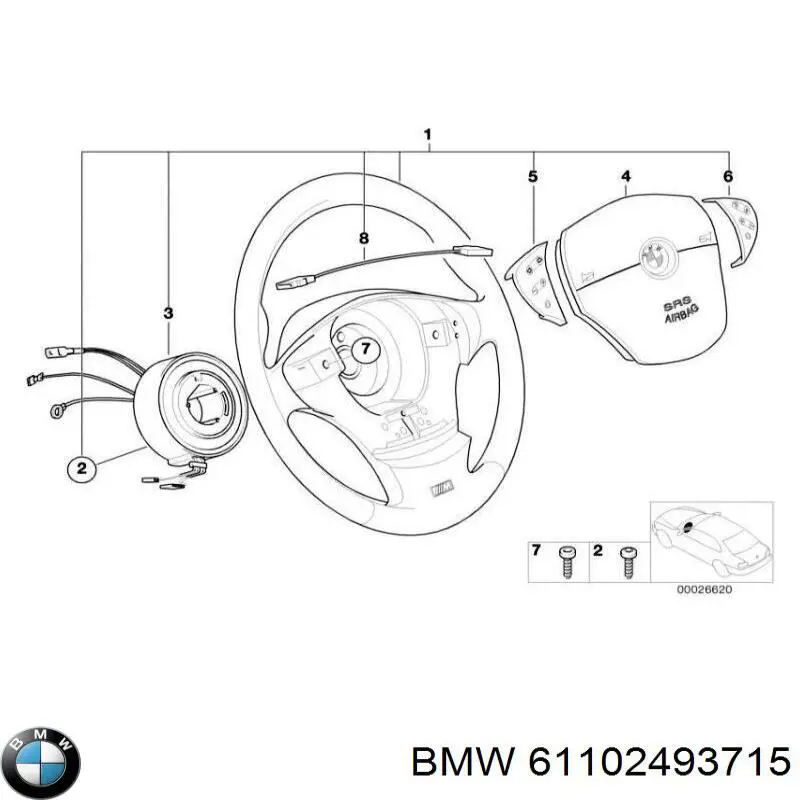 61102493715 BMW Шланг повітряний вентиляції картера