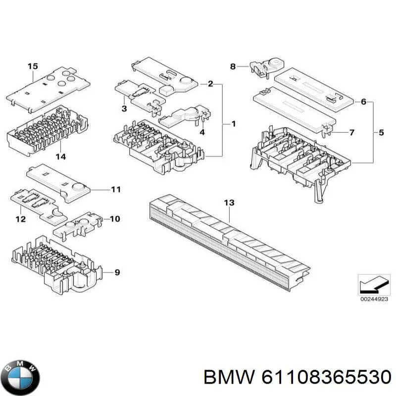 Купити Блок запобіжників BMW 5  E39