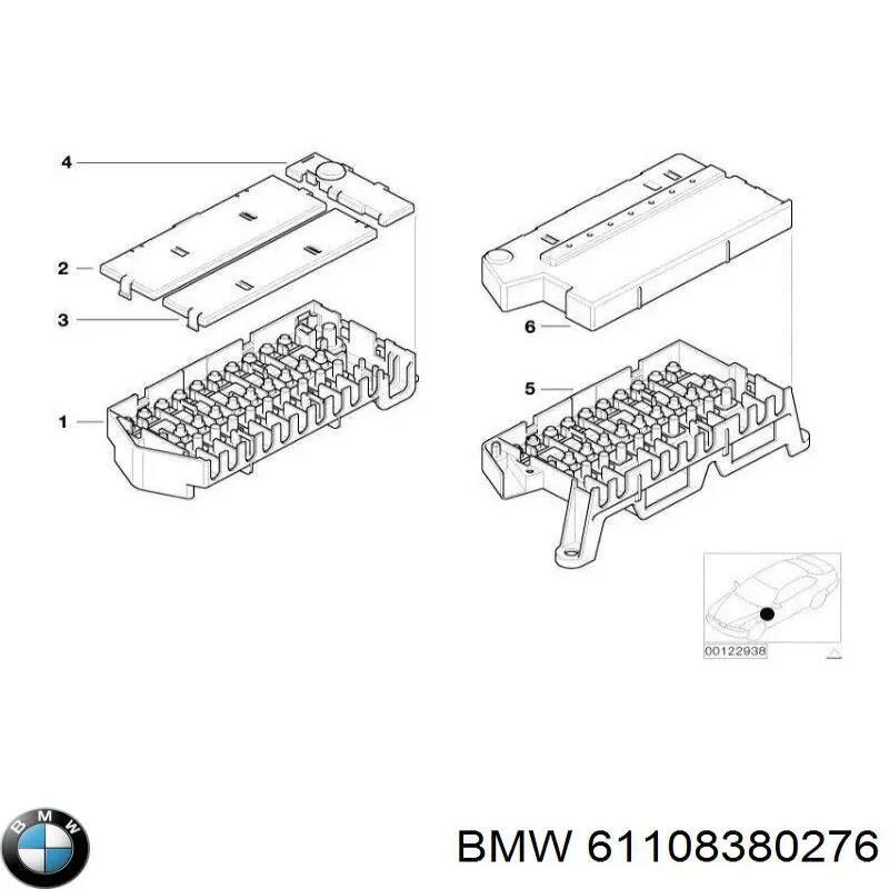 61108380276 BMW Реле запобіжників