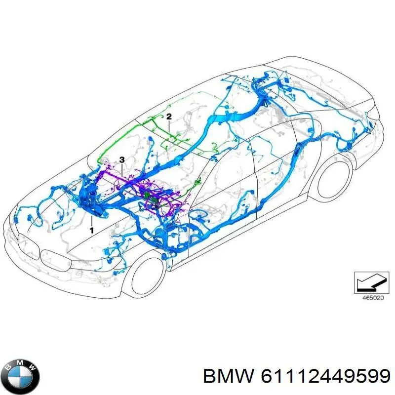Електродроти BMW 61112449599 ціна, від 361.00 USD