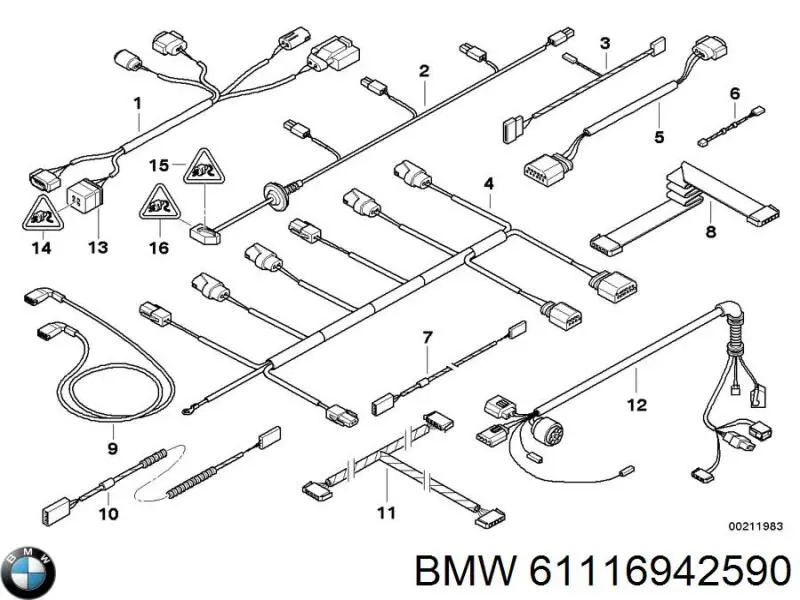 61116942590 BMW 