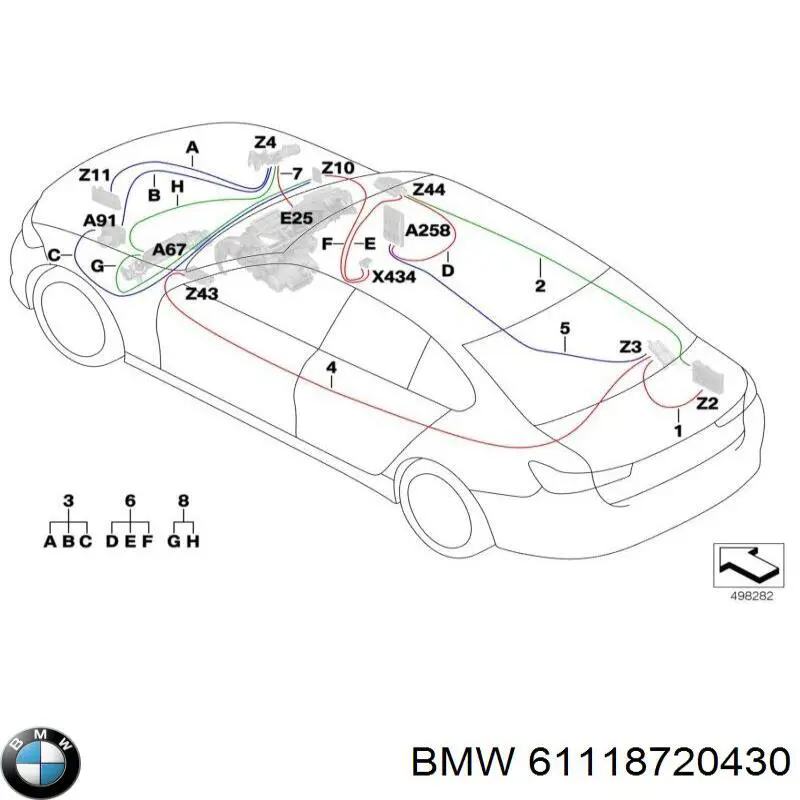  BMW 61118720430 ціна, від 218.82 USD
