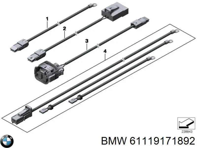  BMW 61119171892 ціна, від 100.78 USD