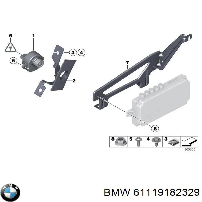 Купити 61119182329 BMW Модуль керування камерою