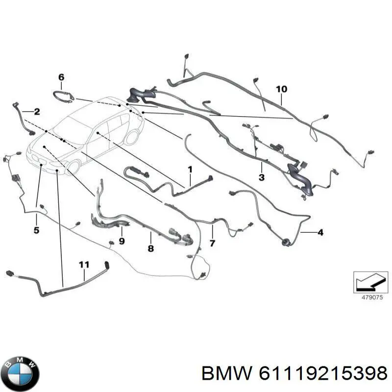  BMW 61119215398 ціна, від 60.80 USD