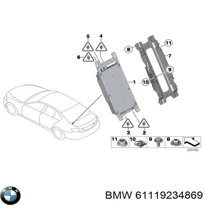 61119234869 BMW 