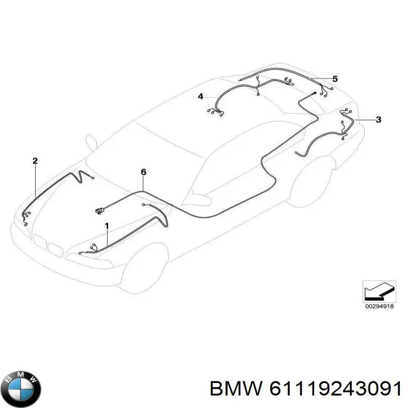 61119243091 BMW 