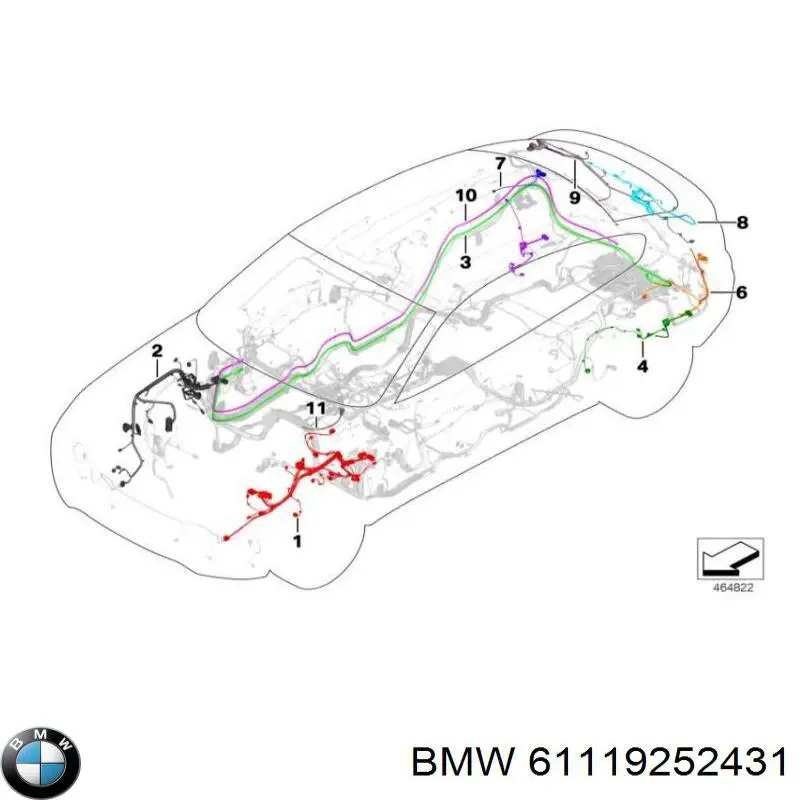 61119252431 BMW 
