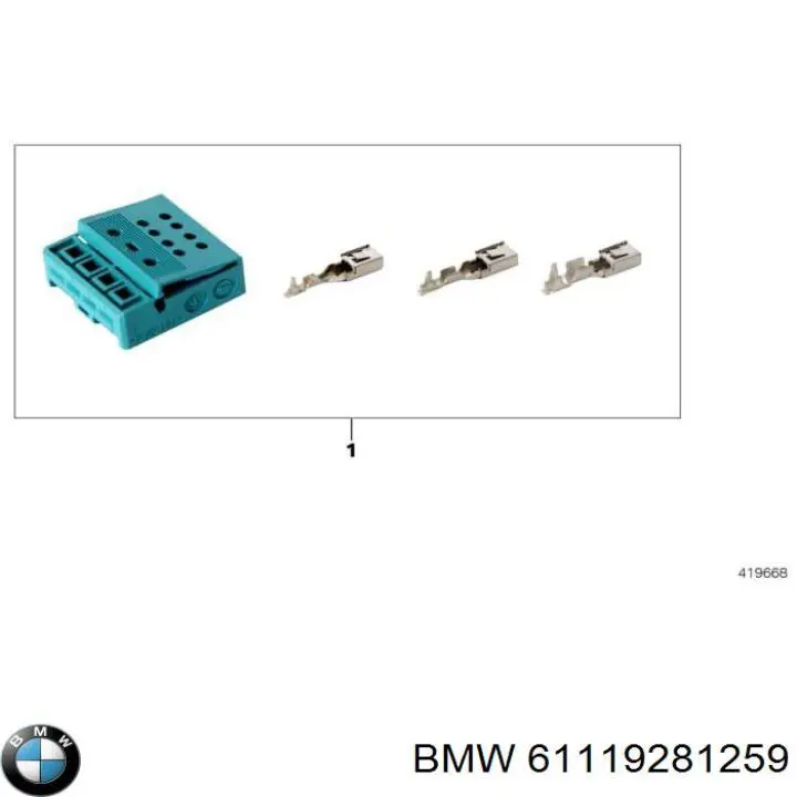 BMW 61119281259 ціна, від 302.80 USD