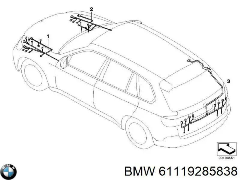  BMW 61119285838 ціна, від 126.66 USD