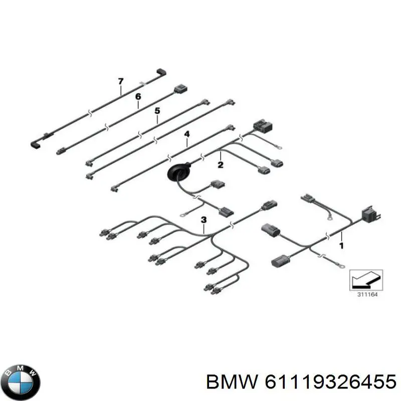  BMW 61119326455 ціна, від 107.66 USD