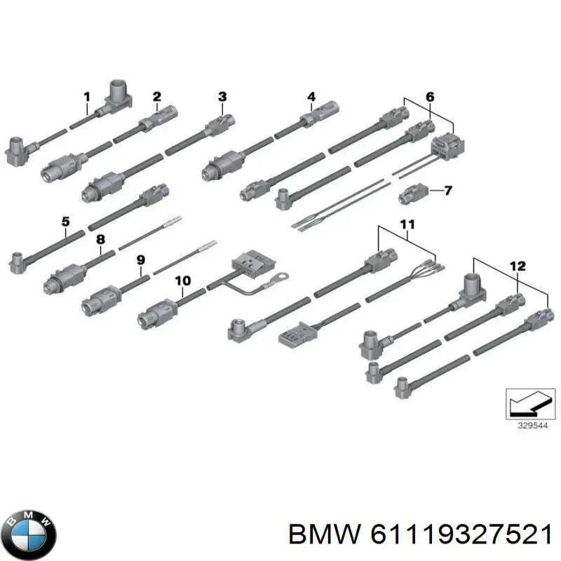  BMW 61119327521 ціна, від 165.17 USD