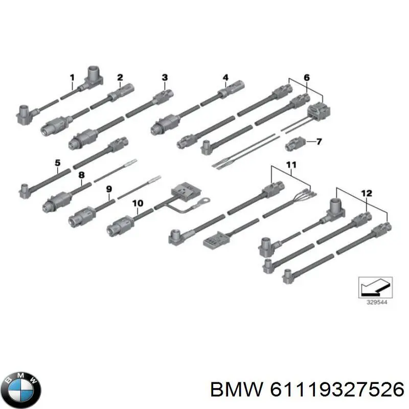  BMW 61119327526 ціна, від 41.44 USD